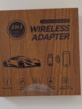 Wireless CarPlay & Android Auto Adapter - Black